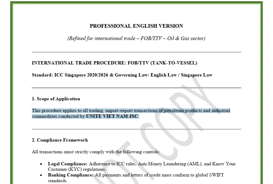 Professional English Version